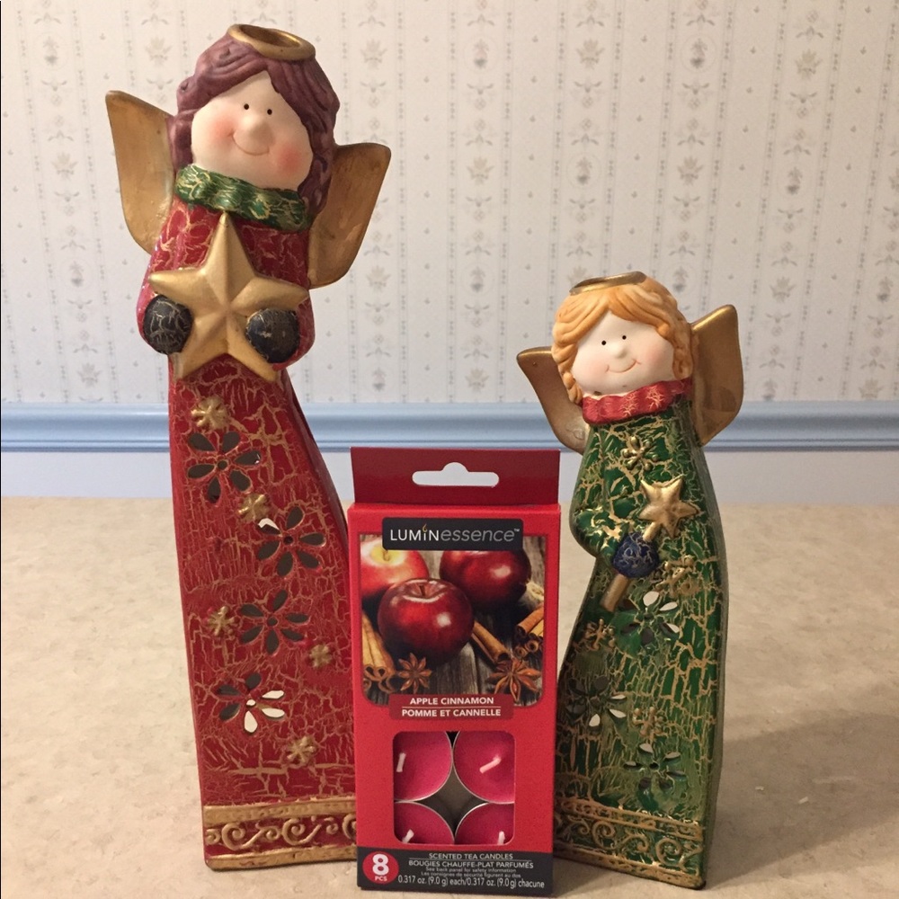 Angels with Tea Lights